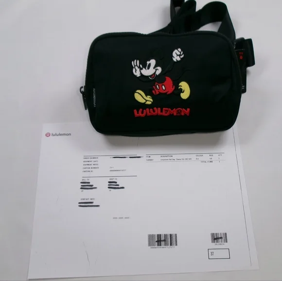 Lululemon | Disney Mickey Mouse 1L Everywhere Belt Bag Black NEW WITH TAGS! - Picture 16 of 16